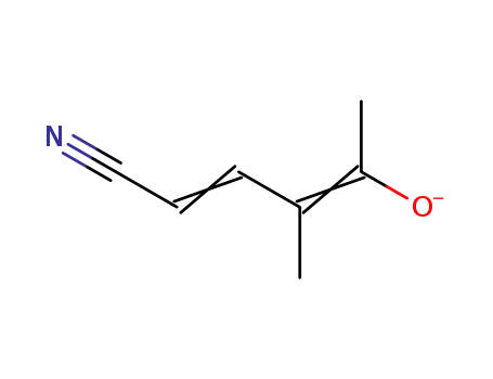 (2E,4Z)-5-Cyano-3-methyl-penta-2,4-dien-2-ol anion