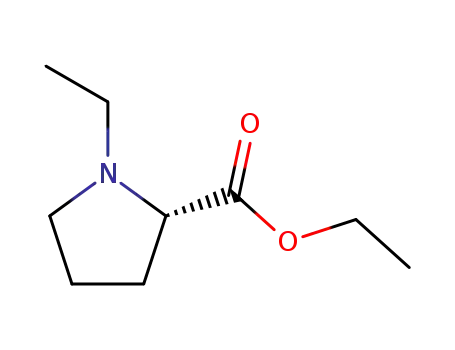 Molecular Structure of 938-54-5 ((S)-(-)-1-ETHYL-2-PYRROLIDINECARBOXYLIC ACID ETHYL ESTER)