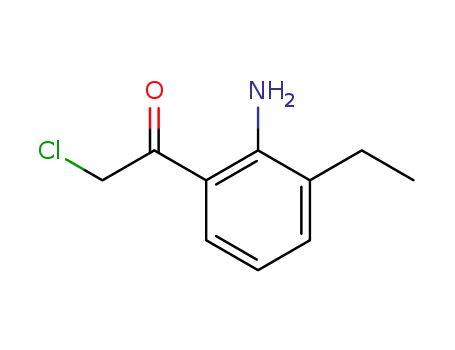 Molecular Structure of 343791-43-5 (Ethanone, 1-(2-amino-3-ethylphenyl)-2-chloro- (9CI))