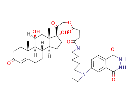 Molecular Structure of 76773-85-8 (cortisol-aminopentylethylisoluminol conjugate)