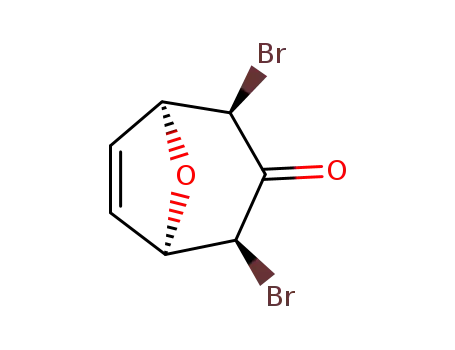 (1α,2β,4β,5α)-2,4-dibromo-8-oxabicyclo<3.2.1>oct-6-en-3-one