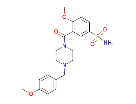 4-Methoxy-3-[4-(4-methoxy-benzyl)-piperazine-1-carbonyl]-benzenesulfonamide