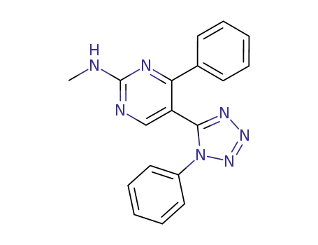 Methyl-[4-phenyl-5-(1-phenyl-1H-tetrazol-5-yl)-pyrimidin-2-yl]-amine
