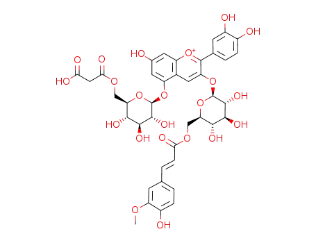 3-O-(6-O-trans-ferulyl-β-glucopyranoside)-5-O-(6-O-malonyl-β-glucopyranoside) cyanidin