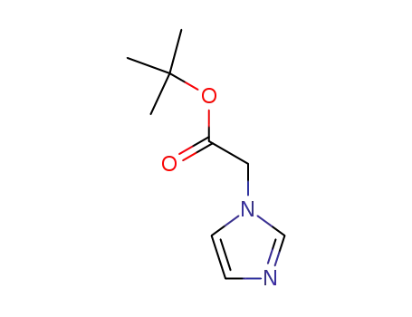 Molecular Structure of 83468-75-1 (1H-Imidazole-1-acetic acid, 1,1-dimethylethyl ester)