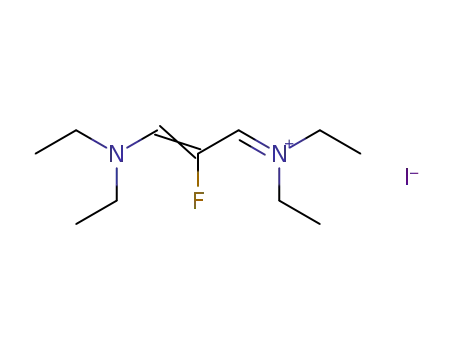 1,1,5,5-tetraethyl-3-fluoro-1,5-diazapentadienium iodide