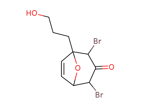 2,4-Dibromo-1-(3-hydroxy-propyl)-8-oxa-bicyclo[3.2.1]oct-6-en-3-one