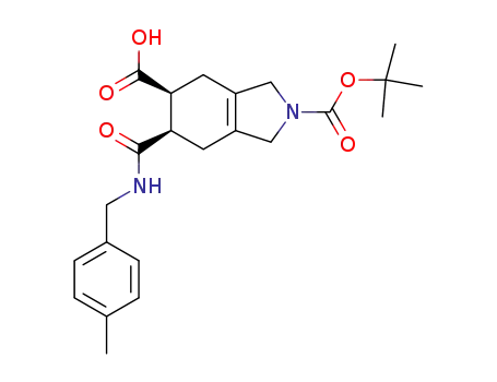 6-carboxy-2,3,4,5,6,7-hexahydro-N-(4-methylbenzyl)-2-(dimethylethoxy)carbonyl-1H-isoindole-5-carboxamide
