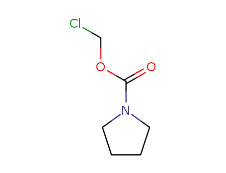 Molecular Structure of 93765-67-4 (1-Pyrrolidinecarboxylic acid, chloromethyl ester)