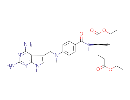 (S)-2-{4-[(2,4-Diamino-7H-pyrrolo[2,3-d]pyrimidin-5-ylmethyl)-methyl-amino]-benzoylamino}-pentanedioic acid diethyl ester