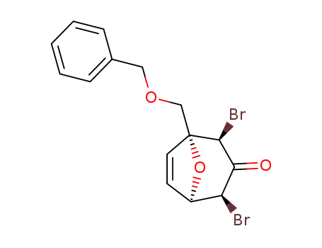 (1RS,2RS,4SR,5RS)-1-[(benzyloxy)methyl]-2-endo,4-endo-dibromo-8-oxabicyclo[3.2.1]oct-6-en-3-one