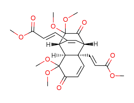 dimethyl 8,8-dimethoxy-7-oxo-1,4-(1,1-dimethoxy-2-oxoethano)-1,4,4a,7,8,8a-hexahydronaphthalene-2,4a-diyldiacrylate