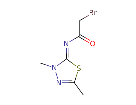 2-bromo-N-(3,5-dimethyl-3H-[1,3,4]thiadiazol-2-ylidene)-acetamide
