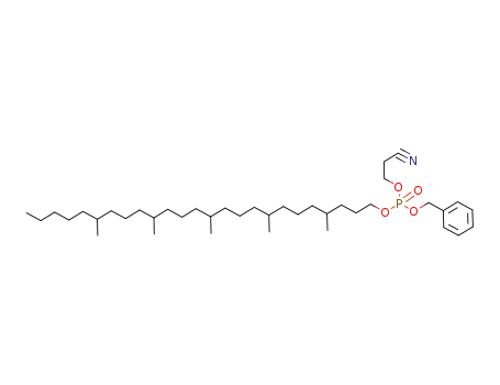 benzyl 2-cyanoethyl 4,8,12,16,20-pentamethylpentacosylphosphate