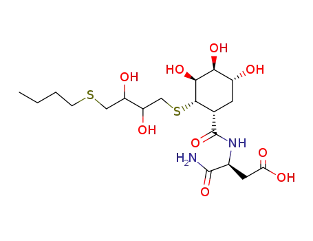 (S)-3-{[(1R,2S,3S,4S,5R)-2-(4-Butylsulfanyl-2,3-dihydroxy-butylsulfanyl)-3,4,5-trihydroxy-cyclohexanecarbonyl]-amino}-succinamic acid