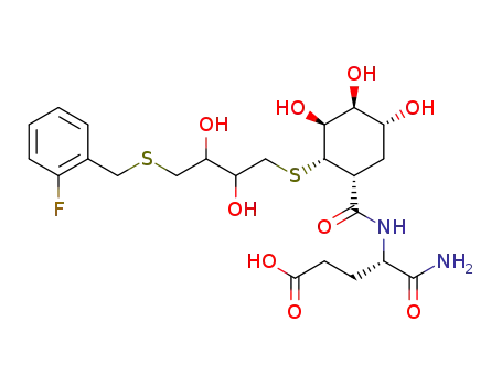 (S)-4-Carbamoyl-4-({(1R,2S,3S,4S,5R)-2-[4-(2-fluoro-benzylsulfanyl)-2,3-dihydroxy-butylsulfanyl]-3,4,5-trihydroxy-cyclohexanecarbonyl}-amino)-butyric acid