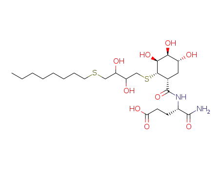 (S)-4-Carbamoyl-4-{[(1R,2S,3S,4S,5R)-2-(2,3-dihydroxy-4-octylsulfanyl-butylsulfanyl)-3,4,5-trihydroxy-cyclohexanecarbonyl]-amino}-butyric acid