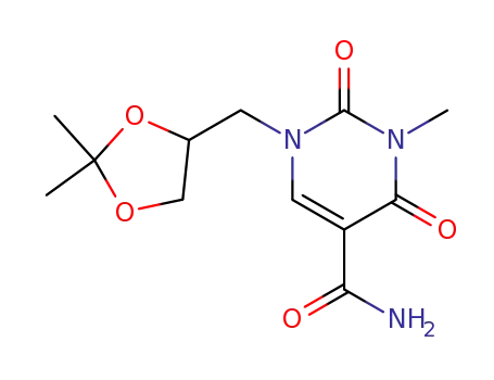 1-(2,2-dimethyl[1,3]dioxolan-4-ylmethyl)-3-methyluracil-5-carboxamide