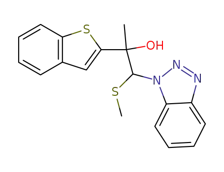 2-(1-benzothiphen-2-yl)-1-(1H-1,2,3-benzotriazol-1-yl)-1-(methylthio)-2-propanol