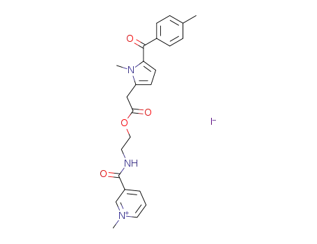 1-methyl-3-(2-{[1-methyl-5-(4-methyl-benzoyl)-1H-pyrrol-2-yl]-acetoxy}-ethylcarbamoyl)-pyridinium; iodide