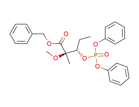 benzyl 2-methoxy-2-methyl-3-(diphenylphosphatoxy)pentanoate