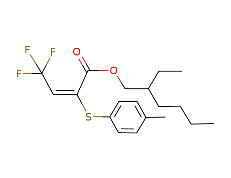 2-ethylhex-1-yl (E)-4,4,4-trifluoro-2-(p-tolylthio)but-2-enoate
