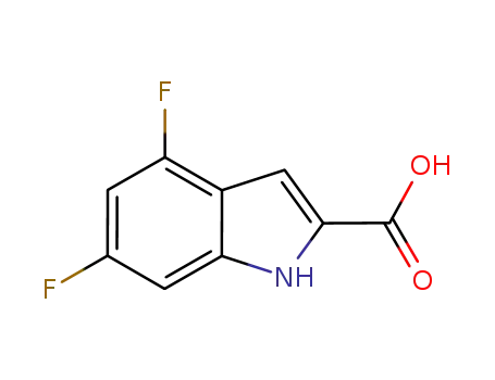Molecular Structure of 247564-66-5 (4,6-Difluoroindole-2-carboxylic acid)