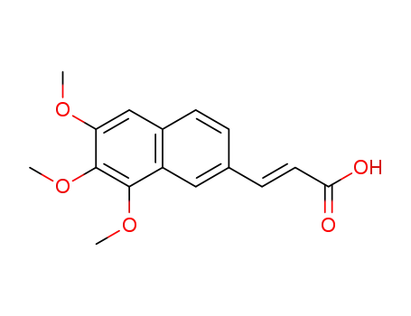 (E)-3-(6,7,8-trimethoxy-2-naphthyl)-2-propenoic acid