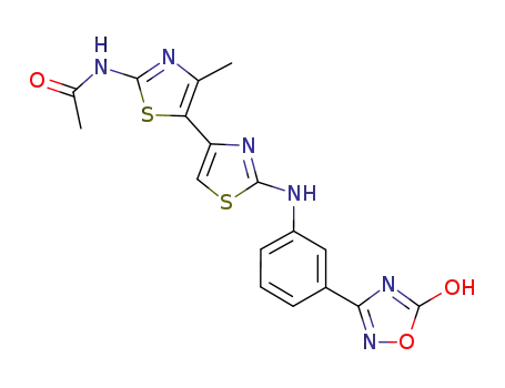 N-(2-{[3-(5-hydroxy-l-2,4-oxadiazol-3-yl) phenyl]amino}-4'-methyl-4,5'-bi-1,3-thiazol-2'-yl)acetamide