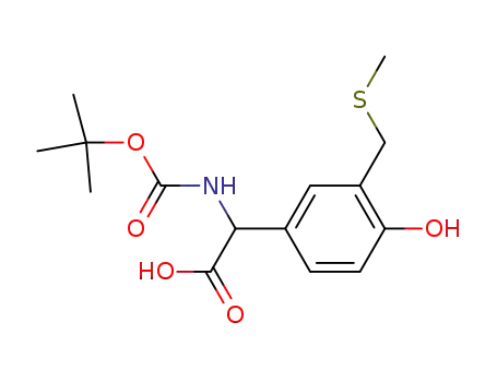 (-)-α-(tert-Butyloxycarbonylamino)-4-hydroxy-3-[(methylthio)methyl]benzeneacetic acid