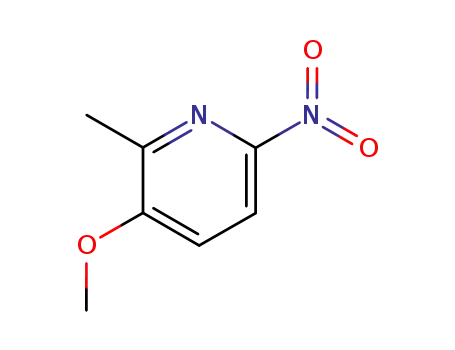 Molecular Structure of 23904-02-1 (3-Methoxy-6-Nitro-2-Picoline)