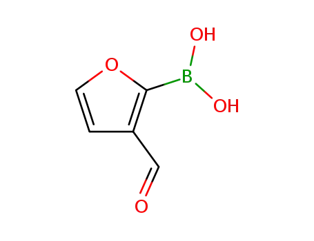 Molecular Structure of 27339-38-4 (3-Formylfuran-2-boronic acid)