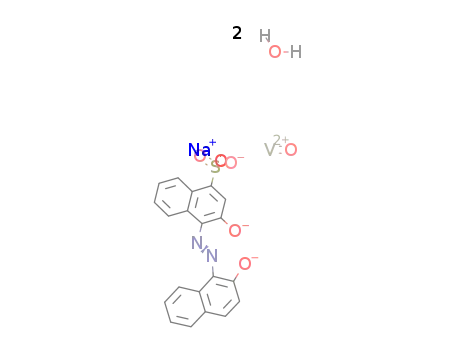 sodium oxo (2,2'-dihydroxo 4-sulfonato naphthyl-(1) azonaphthaline-(1')) vanadate (IV) hydrate * water