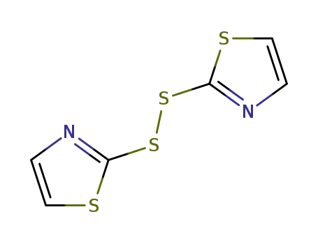 Molecular Structure of 20362-54-3 (2,2'-Dithiobis Thiazole)