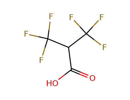 Molecular Structure of 564-10-3 (3,3,3-TRIFLUORO-2-(TRIFLUOROMETHYL)PROPIONIC ACID)