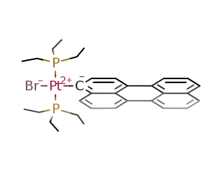 trans-platinum(triethylphosphine)2(3-perylenyl)(bromo)