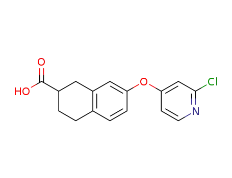 7-[(2-chloropyridin-4-yl)oxy]-1,2,3,4-tetrahydronaphthalene-2-carboxylic acid