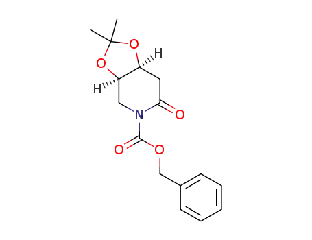 benzyl (+/-)-4,5-O-isopropylidene-4,5-dihydroxy-2-oxopiperidine-1-carboxylate