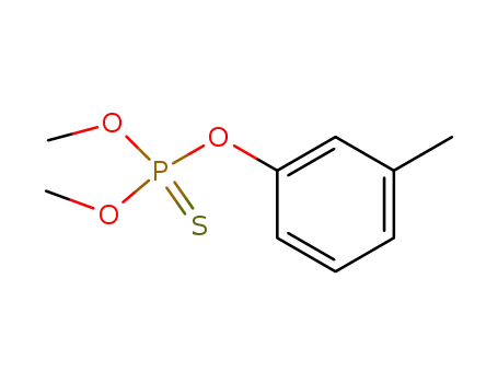 Molecular Structure of 4829-03-2 (Phosphorothioic acid, O,O-dimethyl O-m-tolyl ester)