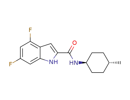 4,6-difluoro-N-(trans-4-methylcyclohexyl)-1H-indole-2-carboxamide