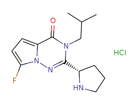 (S)-7-fluoro-3-isobutyl-2-(pyrrolidin-2-yl)pyrrolo[1,2-f][1,2,4]triazin-4(3H)-one hydrochloride