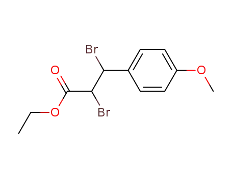 2,3-dibromo-3-(4-methoxyphenyl)propionic acid ethyl ester