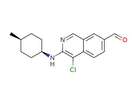 4-chloro-3-((cis-4-methylcyclohexyl)amino)isoquinoline-7-carbaldehyde