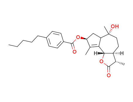 (3S,6R,8S)-6-hydroxy-3,6,9-trimethyl-2-oxo-2,3,3α,4,5,6,6α,7,8,9β-decahydroazuleno[4,5-β]furan-8-yl 4-pentylbenzoate
