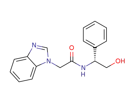 (R)-N-(2-hydroxy-1-phenylethyl)-2-(1H-benzo[d]-imidazol-1-yl) acetamide