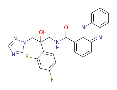 N-(2-(2,4-difluorophenyl)-2-hydroxy-3-(1H-1,2,4-triazol-1-yl)propyl)phenazine-1-carboxamide