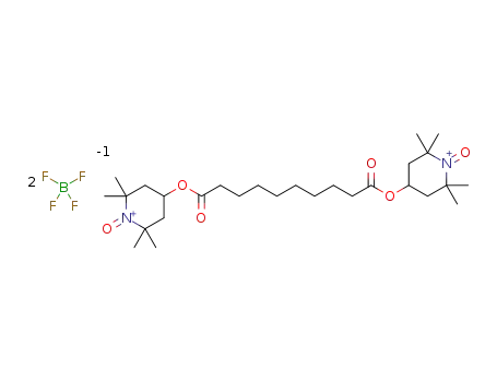 4,4'-[(1,10-dioxo-1,10-decanediyl)bis(oxy)]bis[2,2,6,6-tetramethyl-1-oxo-piperidinium] tetrafluoroborate