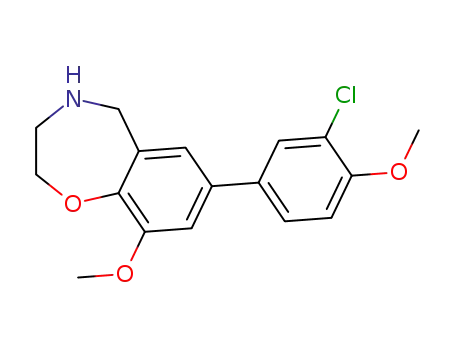 7-(3-chloro-4-methoxyphenyl)-9-methoxy-2,3,4,5-tetrahydro-1,4-benzoxazepine