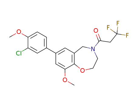 1-[7-(3-chloro-4-methoxyphenyl)-9-methoxy-2,3-dihydro-1,4-benzoxazepin-4(5H)-yl]-3,3,3-trifluoropropan-1-one