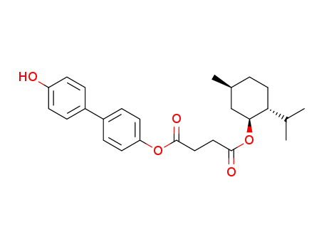 4'-(4-menthyloxy-4-oxobutanoyloxy)-4-hydroxybiphenyl